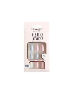 Donegal Decorated Artificial Nails Nepnagels Nude/Babyblauw 24st. - 3115