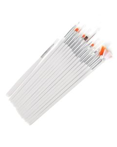 DRM 15-Delige Nail Art Penselen Set Wit