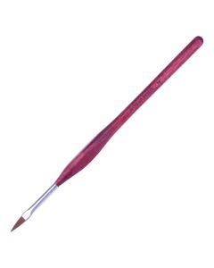 DRM Houten Acryl Brush Met Natuurlijke Haren & Ergonomische Handgreep Rood #4