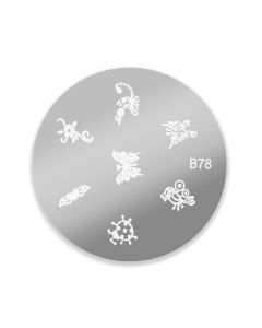 DRM Nail Art Stempelplaat #B78