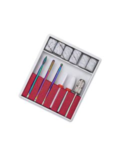 DRM Opzetfrezen Freesmachine Met Schuurrolletjes Set van 6 Stuks Rainbow