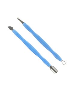 DRM Professionele Nageltool Set Voor Manicure En Pedicure 2 stuks Blauw
