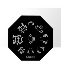 DRM Nail Art Stempelplaat #QA33