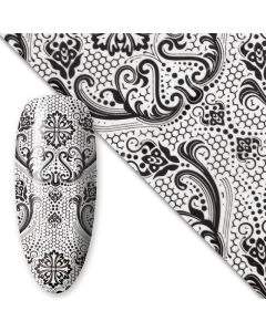 DRM Transferfolie Nageldecoratie 80cm. Black #14