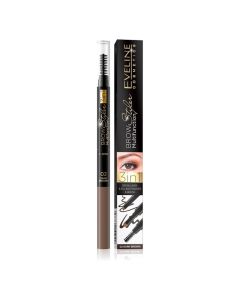 Eveline Cosmetics Brow Styler 3in1 Multifunction 02 Dark Brown