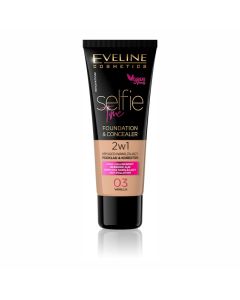 Eveline Cosmetics Selfie Time Foundation & Concealer 03 Vanilla 30ml.