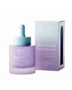 FLUFF DEW DROPS Hydrating Serum met amethyst en niacinamide 30ml