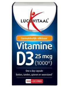 Lucovitaal D3 25mcg 1000IE Vitamine 120st