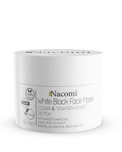 Nacomi White & Black Face Mask Deep Cleansing