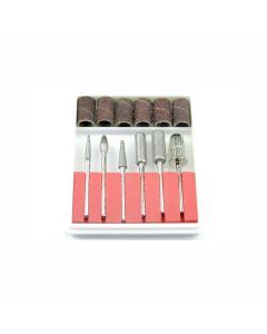 Dermarolling Opzetfrezen Freesmachine Met Schuurrolletjes Set van 6 Stuks