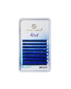 Secret Lashes Gekleurde Wimperextensions Mix 7-14 - C - Aqua