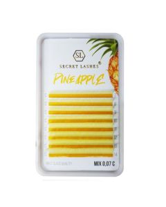 Secret Lashes Gekleurde Wimperextensions Mix 7-14 - C - Pineapple