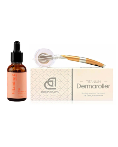 Titanium Dermaroller 0.3mm en Dermarolling Vitamine C Serum 30ml