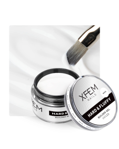 XFEM Builder Gel Hard & Fluffy Fluffy White 15ml