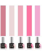 Cosmetics Zone Gellak Set 5 kleuren Roze