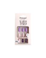 Donegal Decorated Artificial Nails Nepnagels Nude/Violet 24st. - 3113