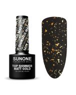 SUNONE UV/LED Top Shimmer Matt Gold 5ml.