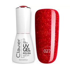 Clavier UV/LED Hybrid Gellak Luxury 10ml. #027 - Galactic Red
