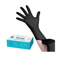 DermaSyis zwarte nitril handschoenen maat M