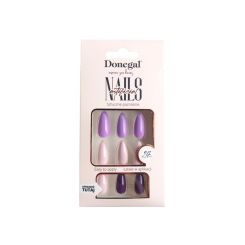 Donegal Decorated Artificial Nails Nepnagels Nude/Violet 24st. - 3113