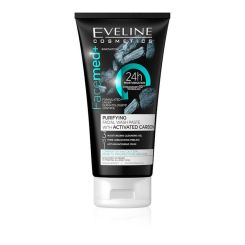 Eveline Cosmetics Facemed+ Purifying Facial Wash Paste With Activated Carbon 3in1 - 150ml.