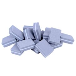 Isabelle Nails Mini Polijstblok Cube 100/180 Buffer Grijs 50 stuks
