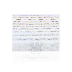 Modena Nails Nagelsticker Strips - Silver Holo 07