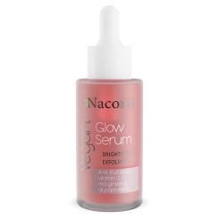 Nacomi Glow Serum Brightening And Exfoliating Serum with AHA fruit acids and red ginseng 40ml.