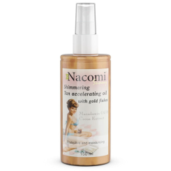 Nacomi Tan accelerating oil with gold flakes 150ml.