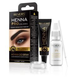 REVERS® Eyebrow Henna Pro Colours Black 15ml.+15ml.