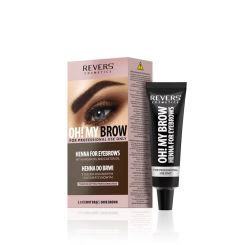 REVERS® Eyebrow Henna Pro Colours Dark Brown 15ml.+15ml.