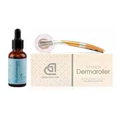 Titanium Dermaroller 1.5mm en Dermarolling Hyaluronzuur Serum 30ml