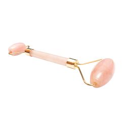 Clavier Rose Quartz Gezichtsmassage Roller - Roze
