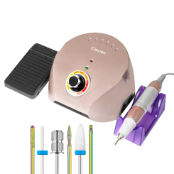 Clavier Nagelfrees Machine Voor Professionele Manicure en Pedicure FX600 Rose Gold 65W