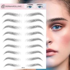 Dermarolling Semi-Permanente Waterproof Wenkbrauw Tattoo Sticker #STM-01