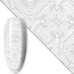 DRM Transferfolie Nageldecoratie 80cm. White #16