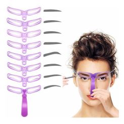 Dermarolling Wenkbrauw Sjablonen 8in1