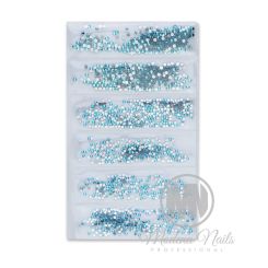 Modena Nails Cubic Zirconia Nagelsteentjes - Aqua