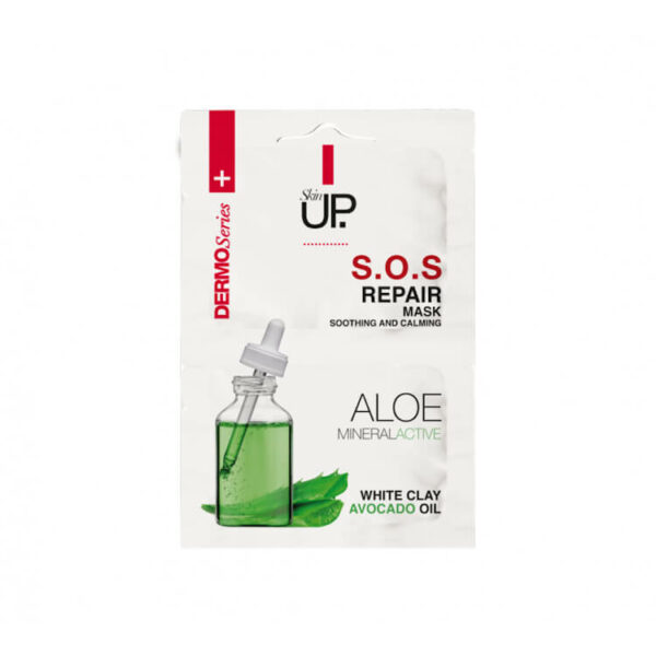Skin Up S.O.S. Repair Mask Soothing And Calming With Clay Avocado Oil 2x5ml.