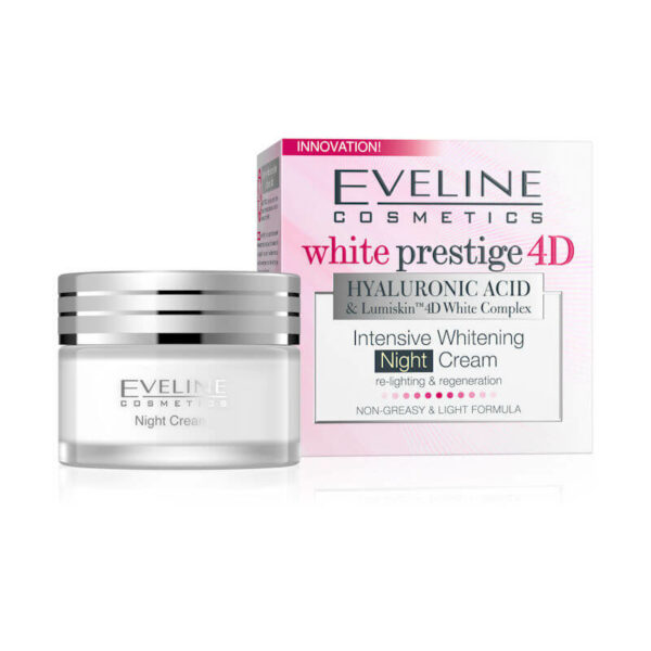 Eveline Cosmetics White Prestige 4D Whitening Intensive Night Cream 50ml.