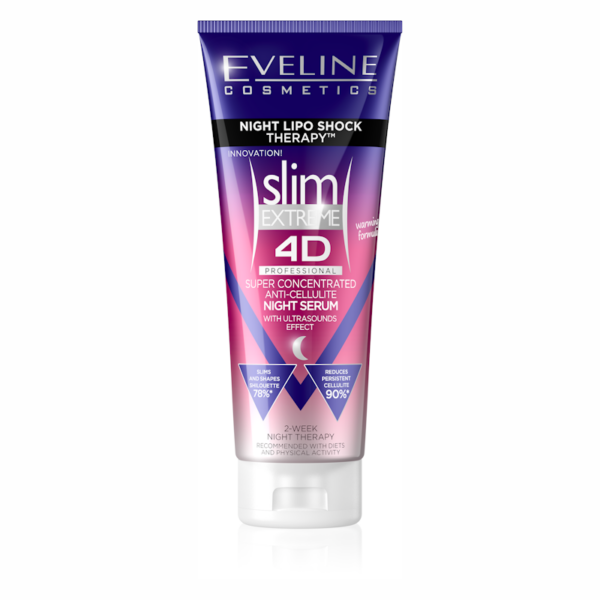 Eveline Cosmetics Slim Extreme 4D Professional Night Lipo Shock Therapy Super Concentrated Anti-Cellulite Night Serum 250ml.