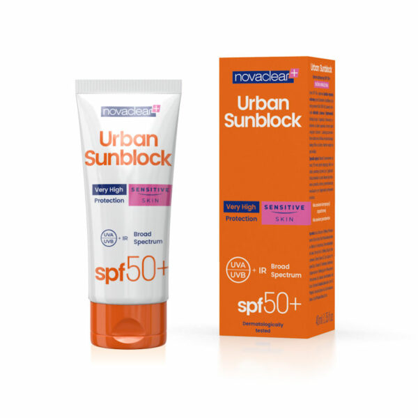Novaclear Urban Sunblock Sensitive Skin SPF 50+ 40ml.