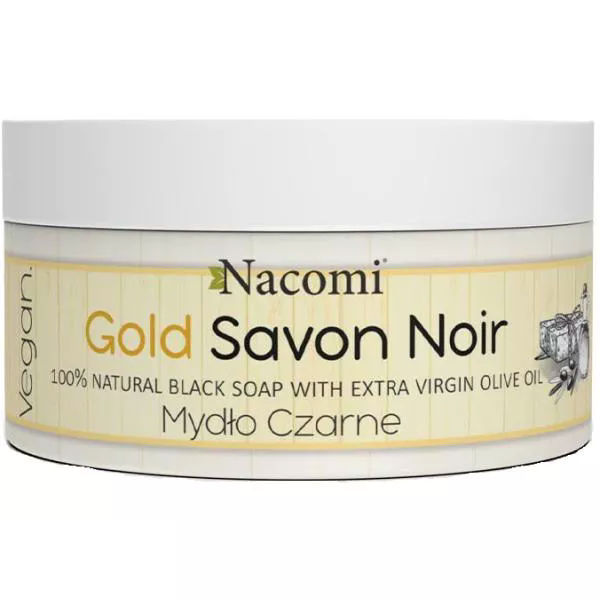 Nacomi Black Soap Savon Noir Gold 125gr