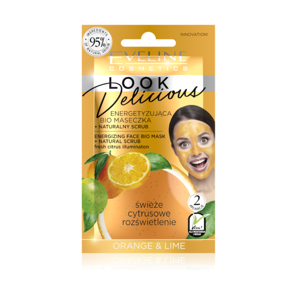 Eveline Cosmetics Look Delicious Energizing Face Bio Mask Orange & Lime