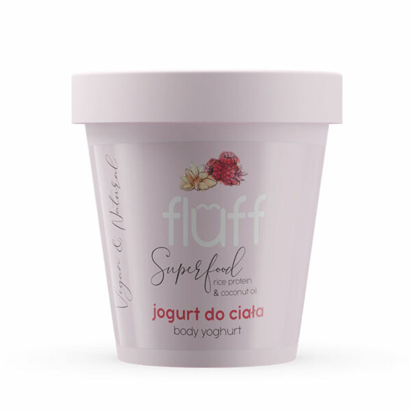 FLUFF Body Yoghurt - Raspberries & Almonds 180ml.