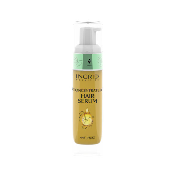 INGRID Cosmetics Hair Serum Olive Oil Anti Frizz - Haar Serum Met Olijfolie Anti Kroes 30ml.