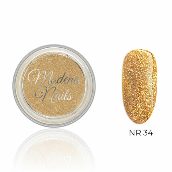 Modena Nails Acryl Goud Glitter – 33