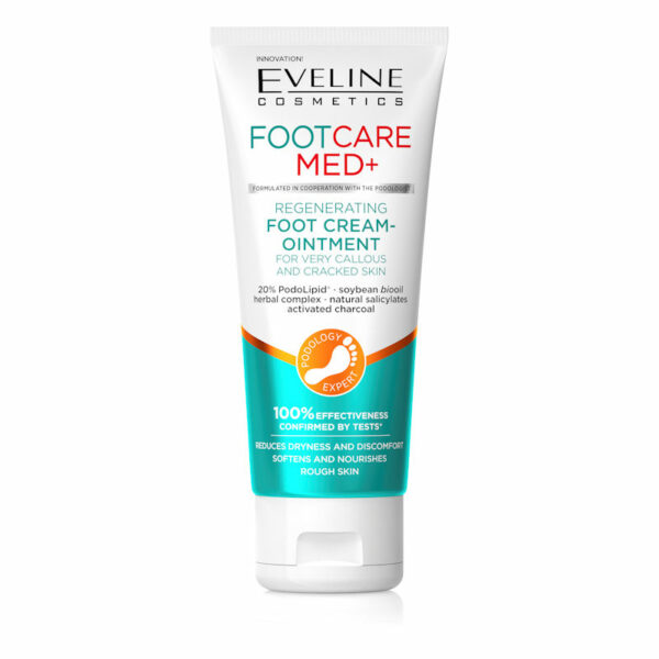 Eveline Cosmetics FOOT CARE MED+ FOOT CREAM-OINTMENT FOR VERY DRY CALLOUS AND CRACKED SKIN 100ML