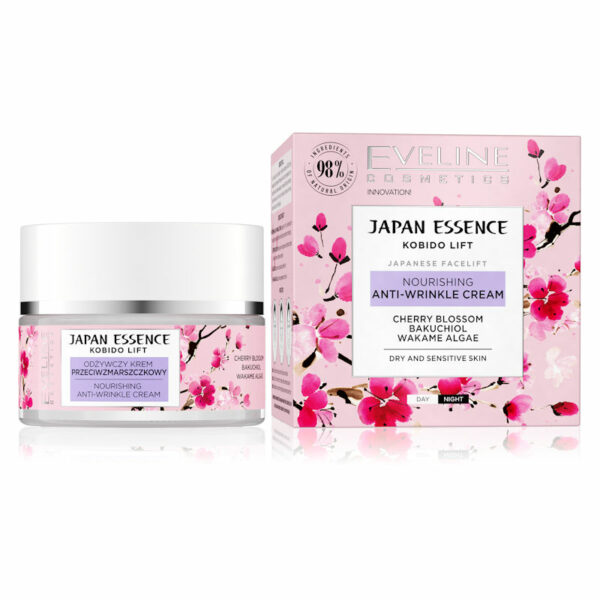 Eveline Cosmetics Japan Essence Nourishing Anti-wrinkle Cream 50ml.