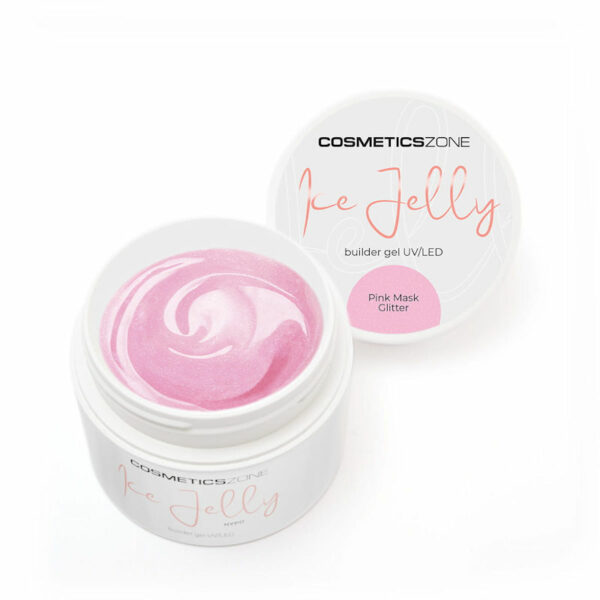 Cosmetics Zone ICE JELLY – Hypoallergene UV/LED Gel Pink Mask Glitter